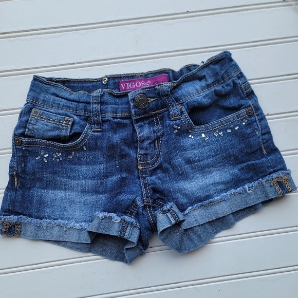 of 6 Girls Jeans Lee Vigoss Blue Purple Pants Skirt Shorts Limited Too Sz 7 - Picture 8 of 11